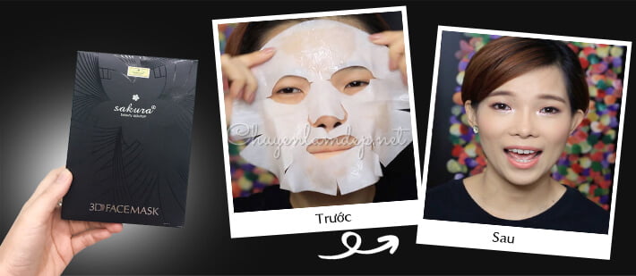 Review Mặt nạ Sakura 3D Face Mask - Chuyenlamdep