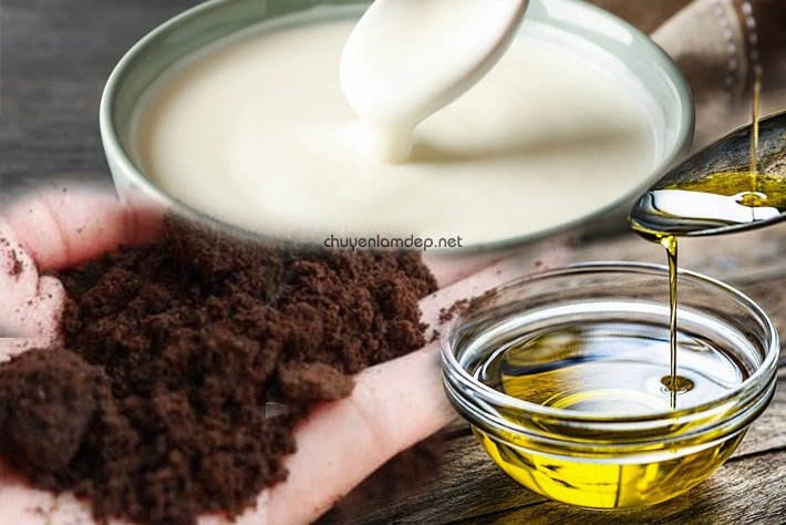 Cách tắm trắng bằng cafe, dầu oliu và sữa chua